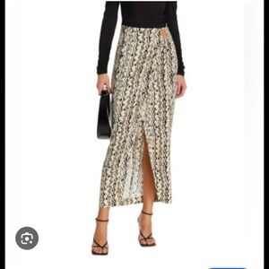 NANUSHKA
Solice Printed Midi Wrap Skirt